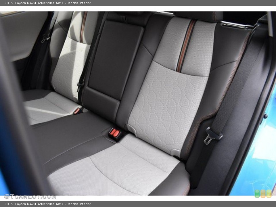 Mocha Interior Rear Seat for the 2019 Toyota RAV4 Adventure AWD #132807245