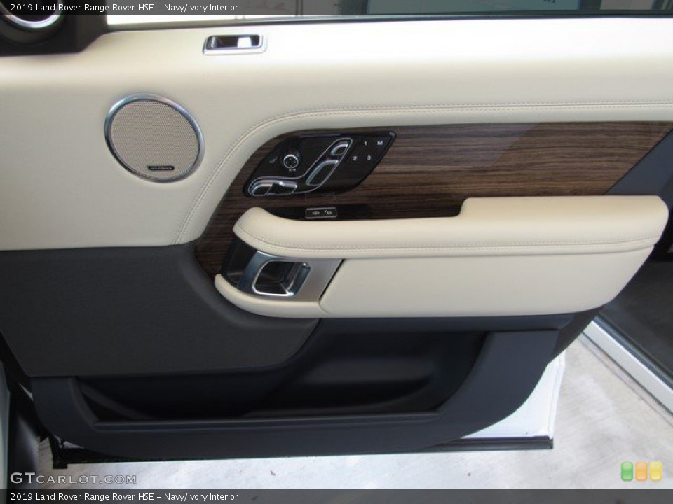 Navy/Ivory Interior Door Panel for the 2019 Land Rover Range Rover HSE #132807617