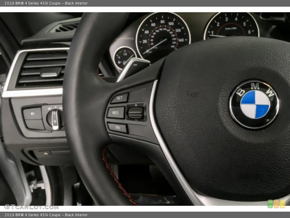 Black Interior Steering Wheel for the 2019 BMW 4 Series 430i Coupe #132808319