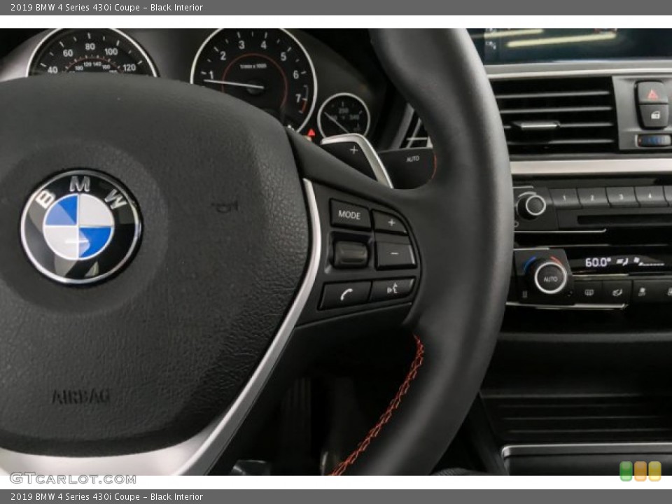 Black Interior Steering Wheel for the 2019 BMW 4 Series 430i Coupe #132808337