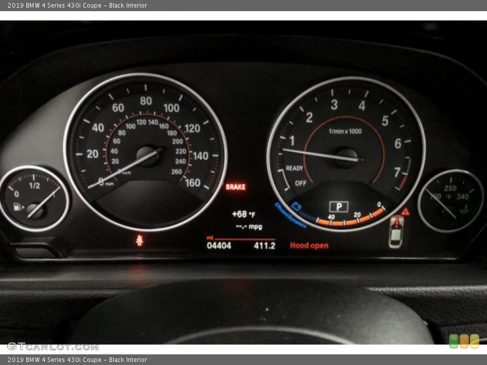 Black Interior Gauges for the 2019 BMW 4 Series 430i Coupe #132808376