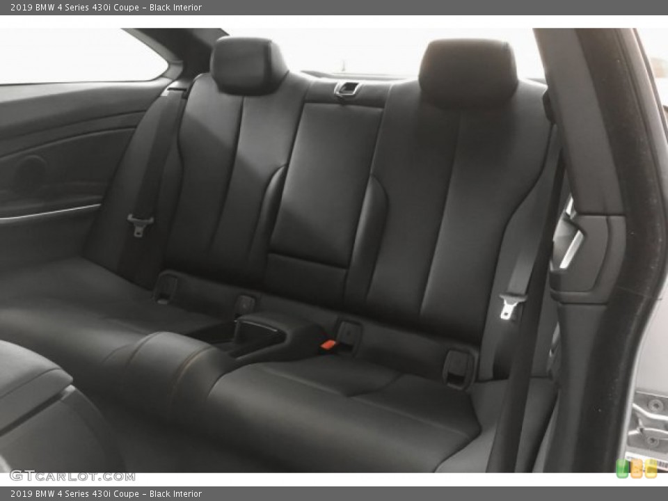 Black Interior Rear Seat for the 2019 BMW 4 Series 430i Coupe #132808613