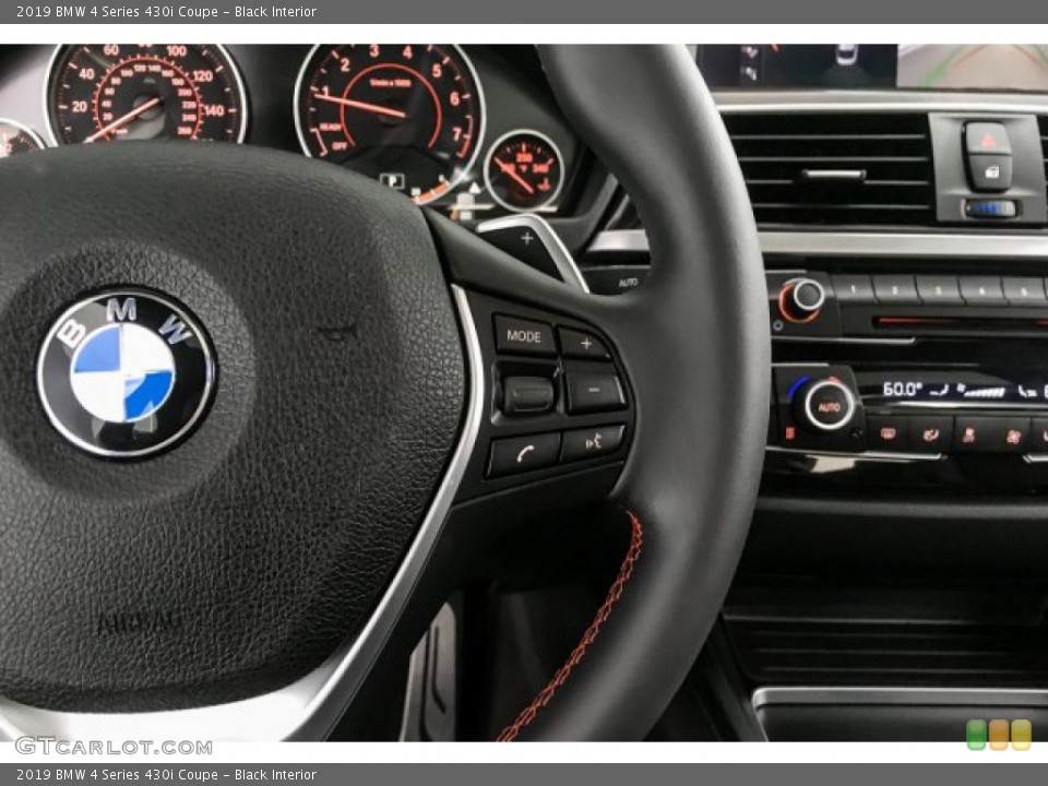 Black Interior Steering Wheel for the 2019 BMW 4 Series 430i Coupe #132808868
