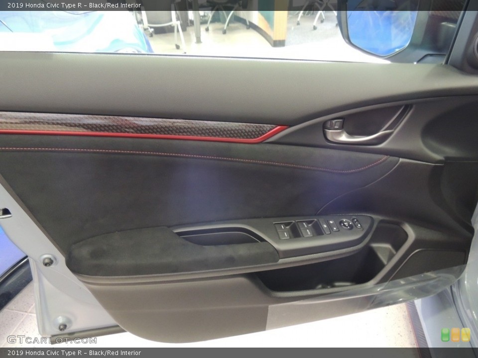 Black/Red Interior Door Panel for the 2019 Honda Civic Type R #132815150