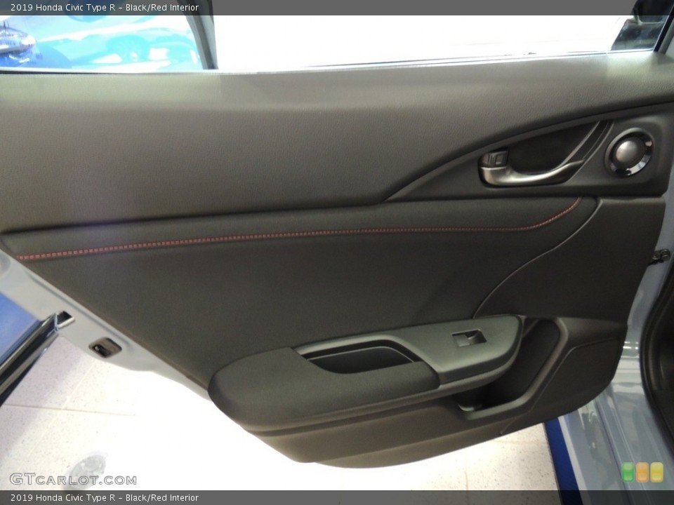Black/Red Interior Door Panel for the 2019 Honda Civic Type R #132815156