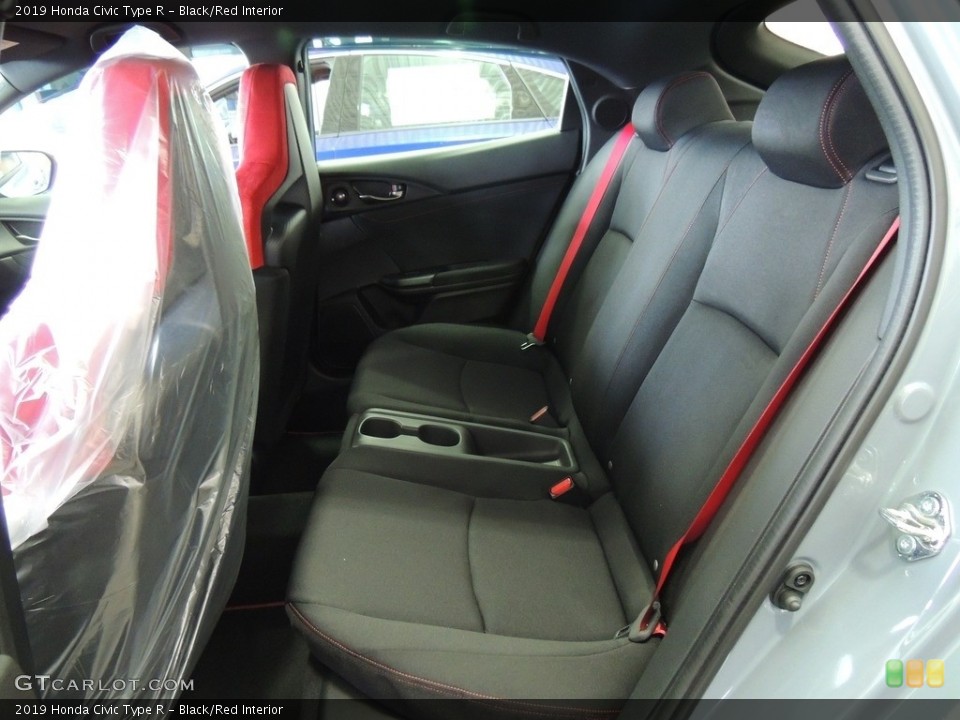 Black/Red Interior Rear Seat for the 2019 Honda Civic Type R #132815184