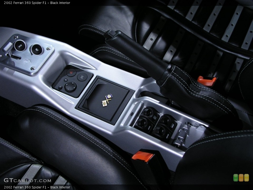 Black Interior Controls for the 2002 Ferrari 360 Spider F1 #132816