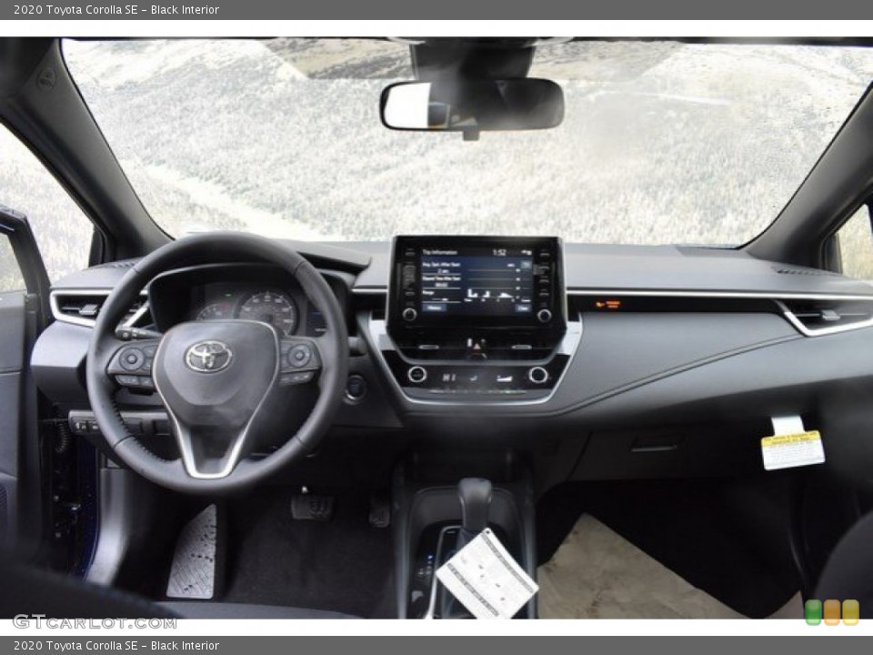 Black Interior Dashboard for the 2020 Toyota Corolla SE #132831213