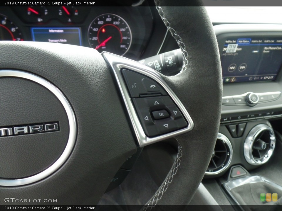 Jet Black Interior Controls for the 2019 Chevrolet Camaro RS Coupe #132837858