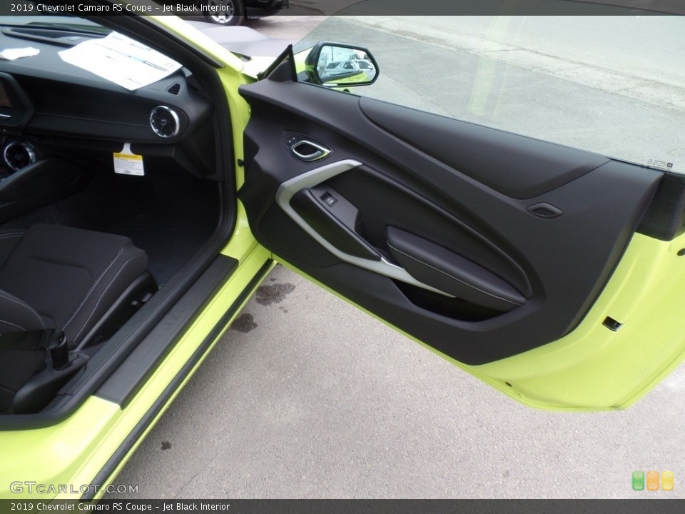 Jet Black Interior Door Panel for the 2019 Chevrolet Camaro RS Coupe #132838192