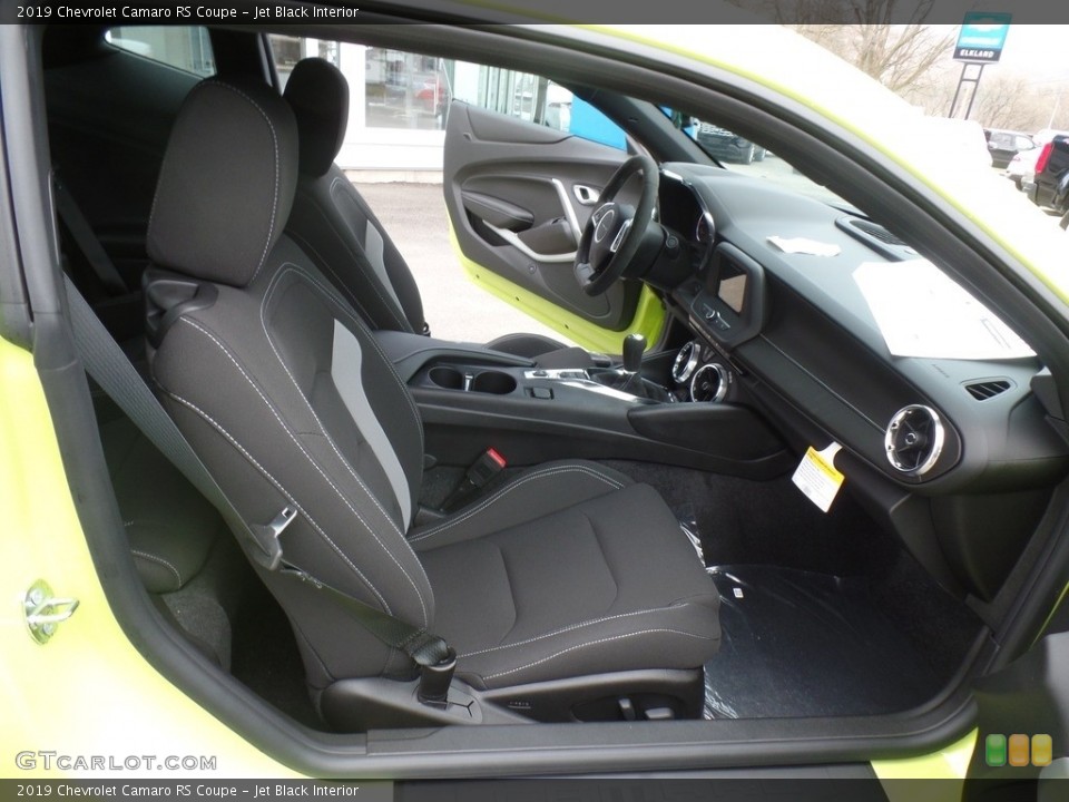 Jet Black Interior Front Seat for the 2019 Chevrolet Camaro RS Coupe #132838219
