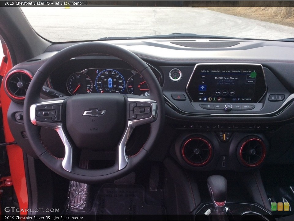 Jet Black Interior Dashboard for the 2019 Chevrolet Blazer RS #132839256