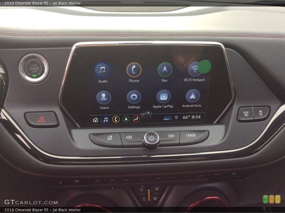 Jet Black Interior Controls for the 2019 Chevrolet Blazer RS #132839283