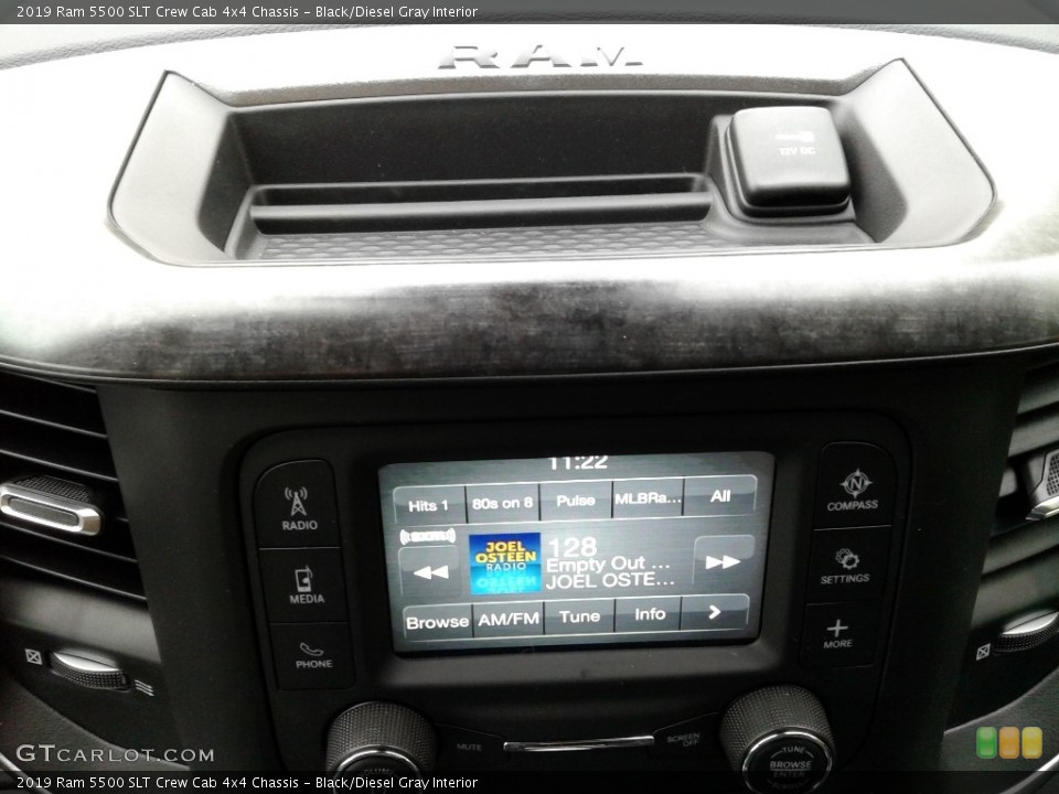 Black/Diesel Gray Interior Controls for the 2019 Ram 5500 SLT Crew Cab 4x4 Chassis #132839793