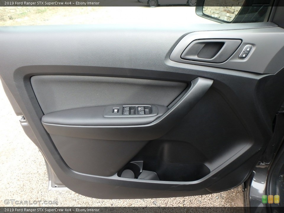 Ebony Interior Door Panel for the 2019 Ford Ranger STX SuperCrew 4x4 #132851199