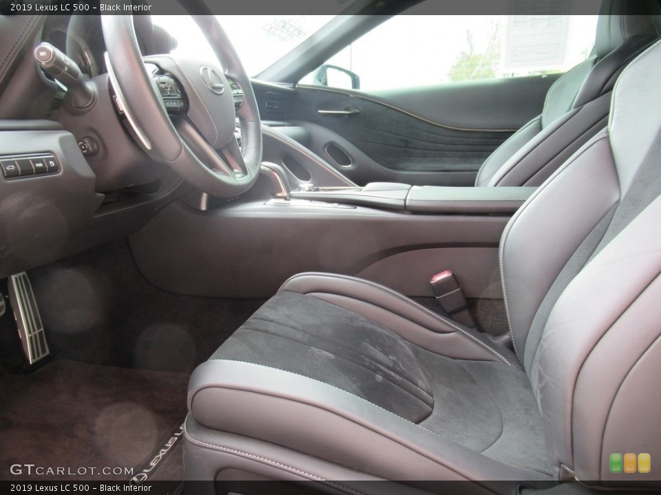 Black Interior Front Seat for the 2019 Lexus LC 500 #132852282