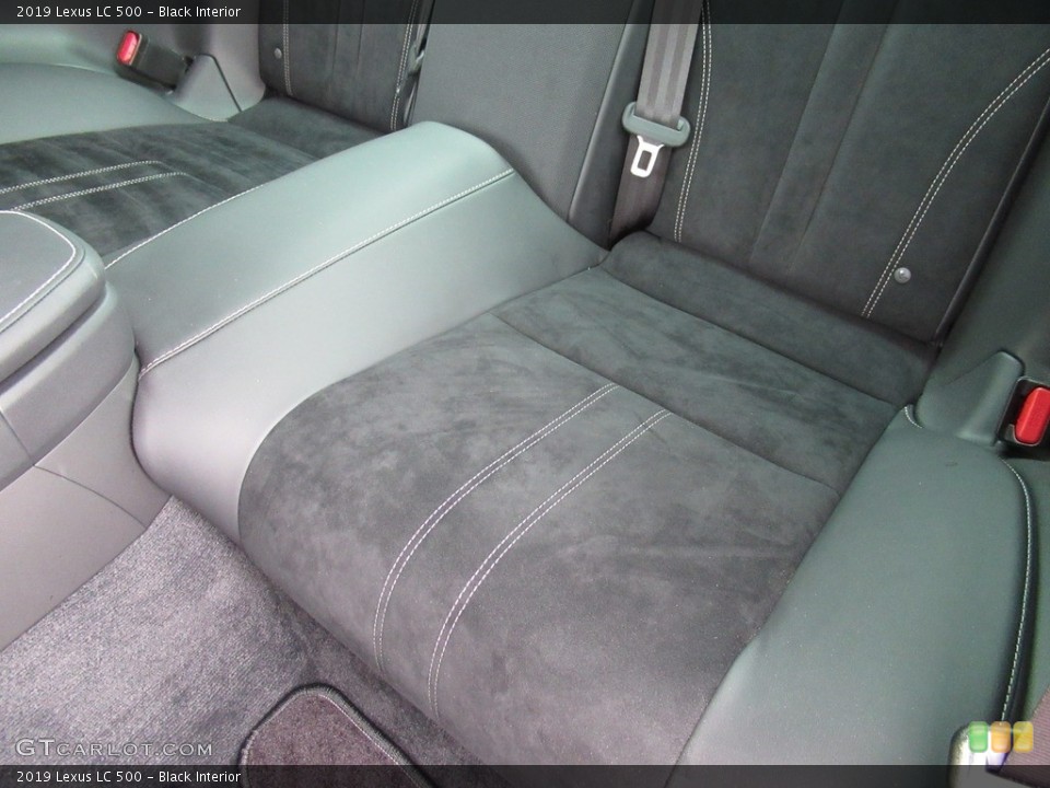 Black Interior Rear Seat for the 2019 Lexus LC 500 #132852303