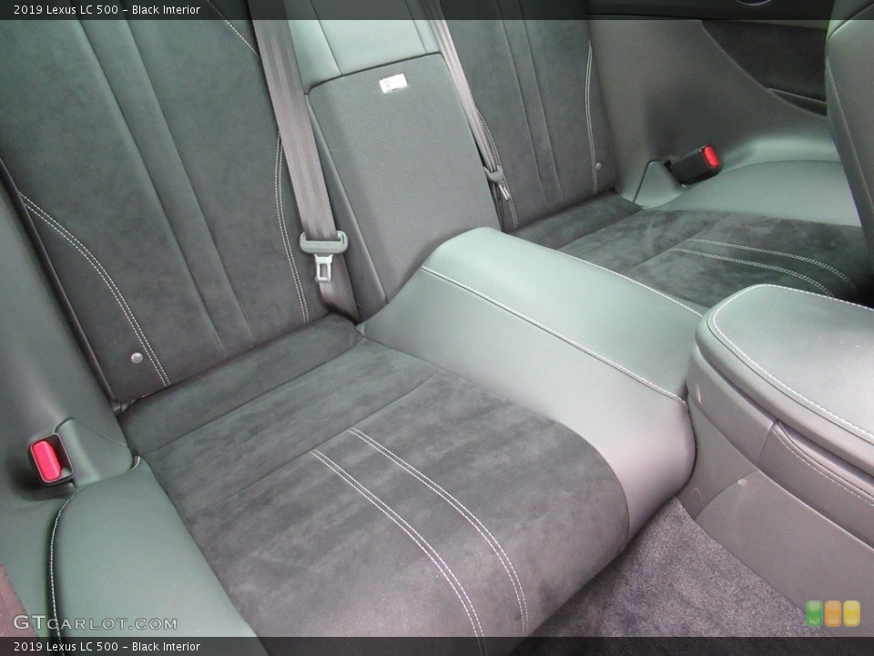 Black Interior Rear Seat for the 2019 Lexus LC 500 #132852336