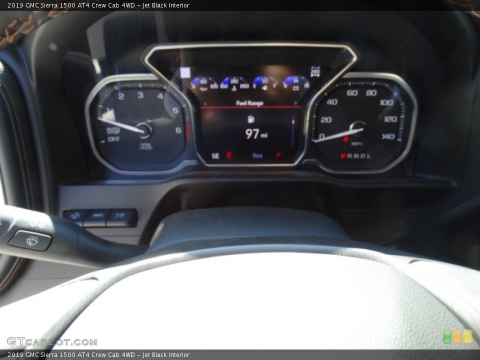 Jet Black Interior Gauges for the 2019 GMC Sierra 1500 AT4 Crew Cab 4WD #132852942