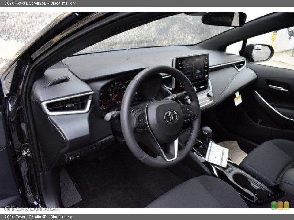 Black Interior Dashboard for the 2020 Toyota Corolla SE #132853722
