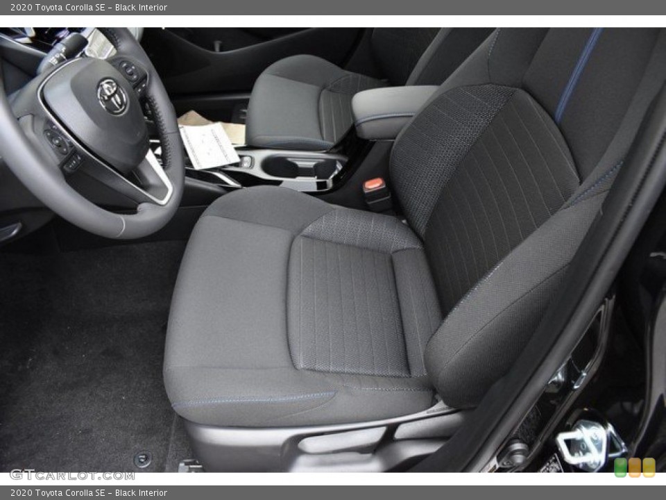 Black Interior Front Seat for the 2020 Toyota Corolla SE #132853740