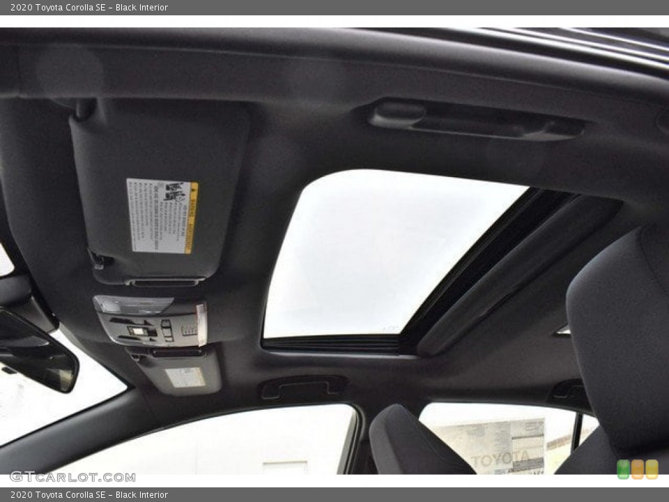 Black Interior Sunroof for the 2020 Toyota Corolla SE #132853761