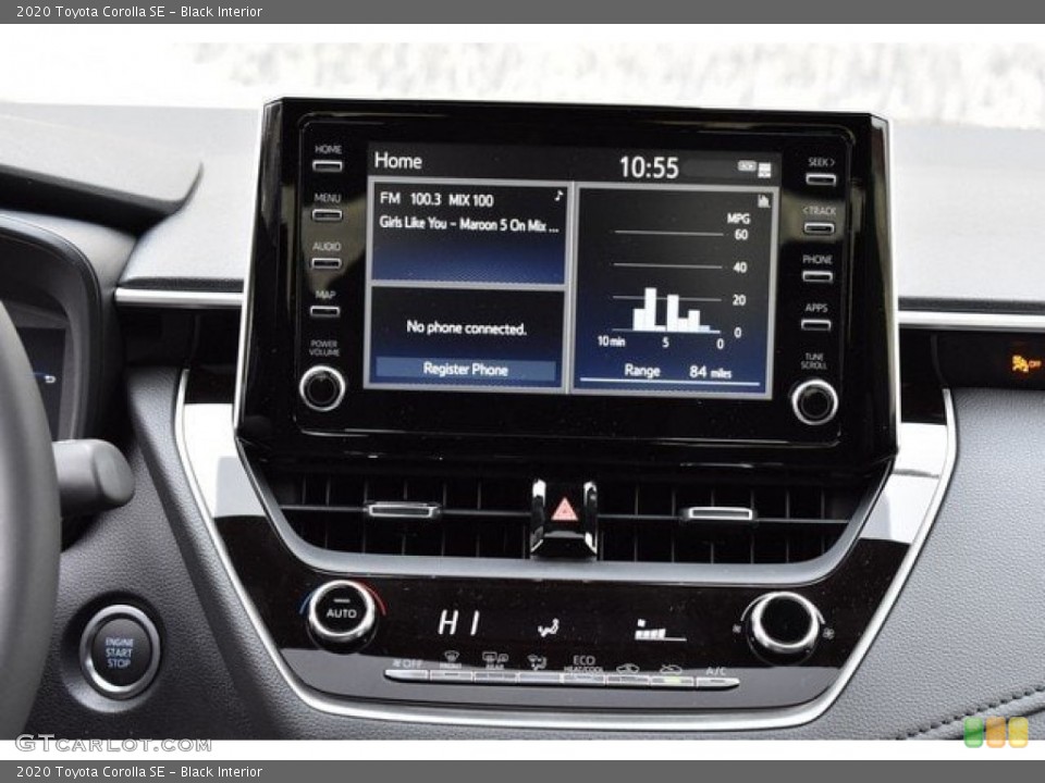 Black Interior Controls for the 2020 Toyota Corolla SE #132853773