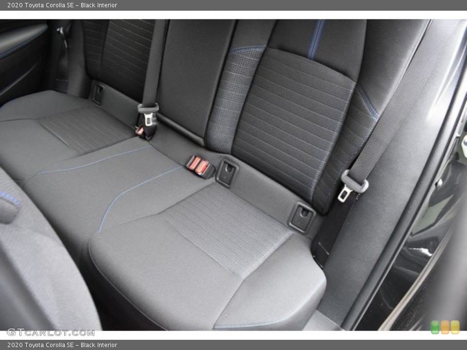 Black Interior Rear Seat for the 2020 Toyota Corolla SE #132853788