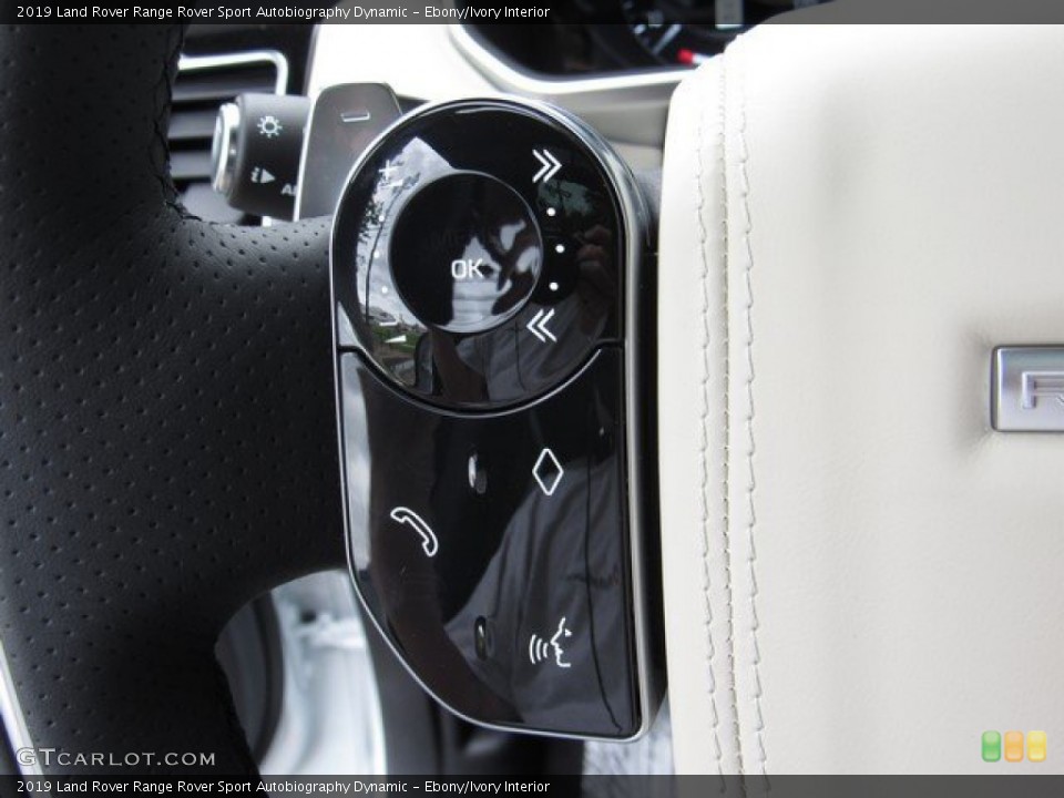 Ebony/Ivory Interior Steering Wheel for the 2019 Land Rover Range Rover Sport Autobiography Dynamic #132855772