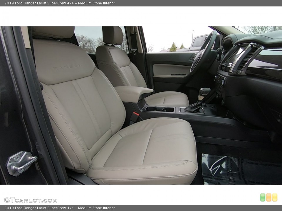 Medium Stone Interior Front Seat for the 2019 Ford Ranger Lariat SuperCrew 4x4 #132858770