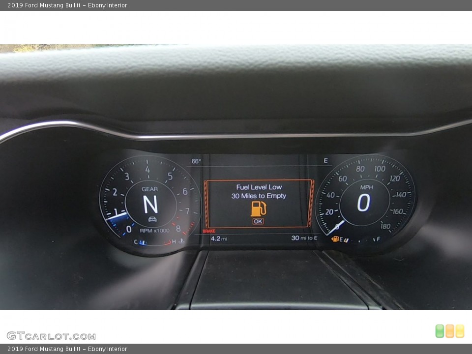 Ebony Interior Gauges for the 2019 Ford Mustang Bullitt #132859129