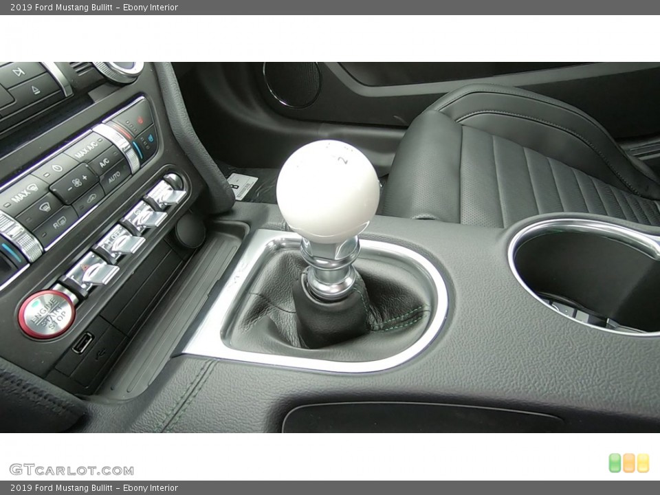 Ebony Interior Transmission for the 2019 Ford Mustang Bullitt #132859201