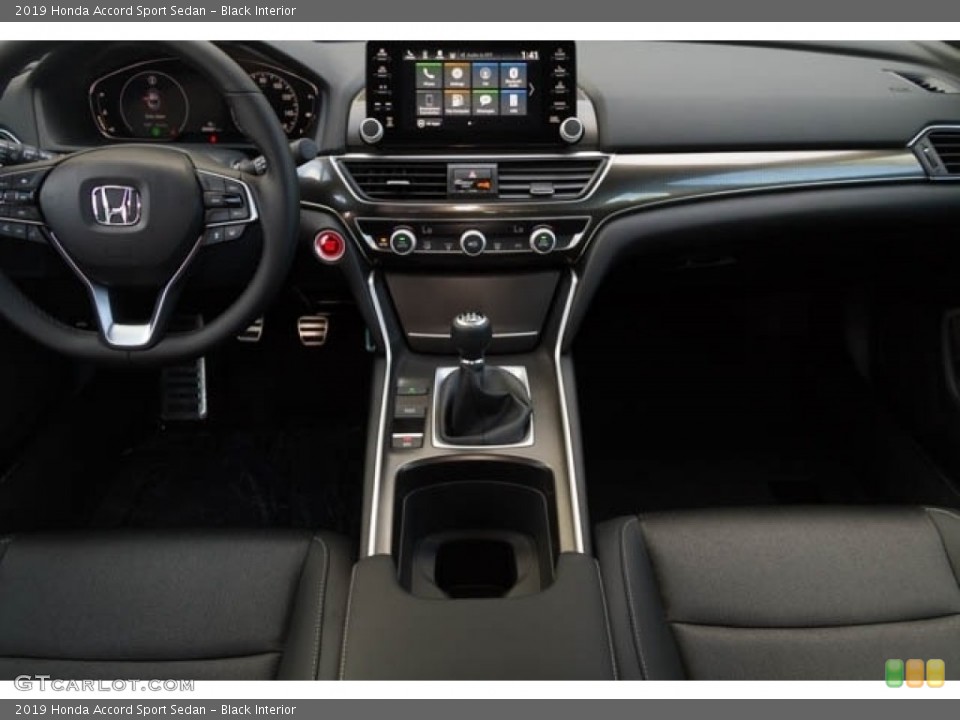 Black Interior Dashboard for the 2019 Honda Accord Sport Sedan #132863577