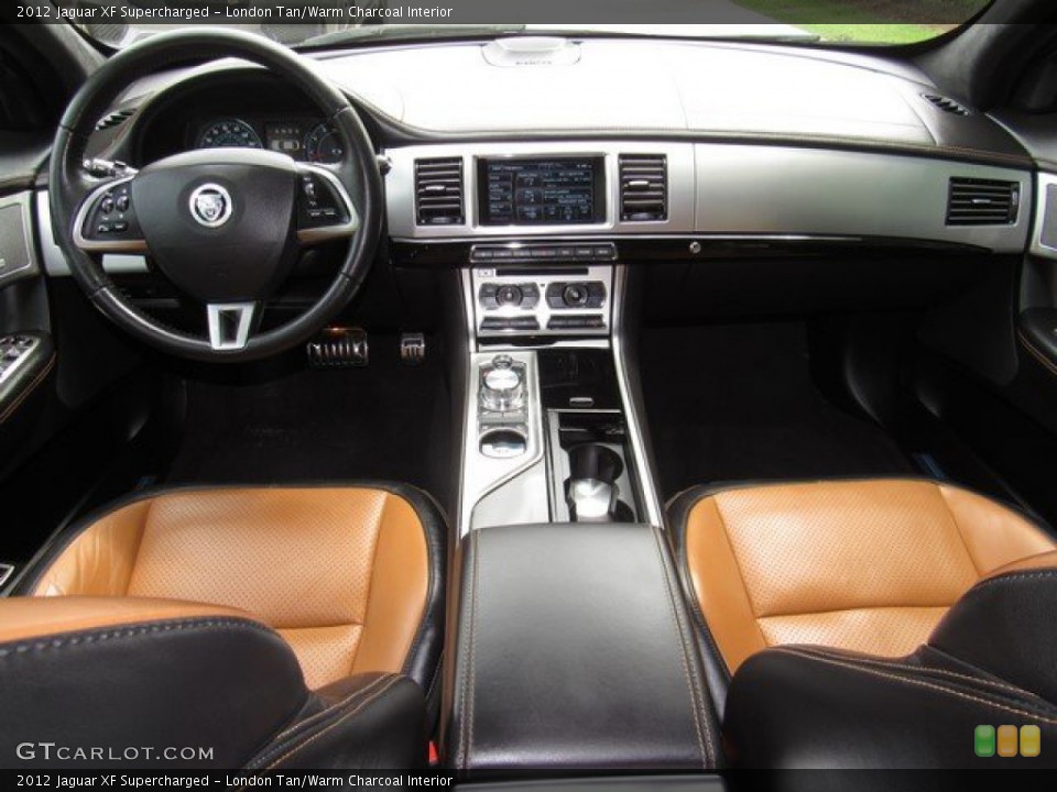 London Tan/Warm Charcoal Interior Dashboard for the 2012 Jaguar XF Supercharged #132864912