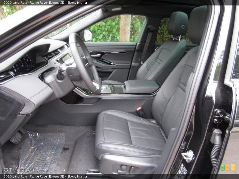 Ebony Interior Photo for the 2020 Land Rover Range Rover Evoque SE #132866574
