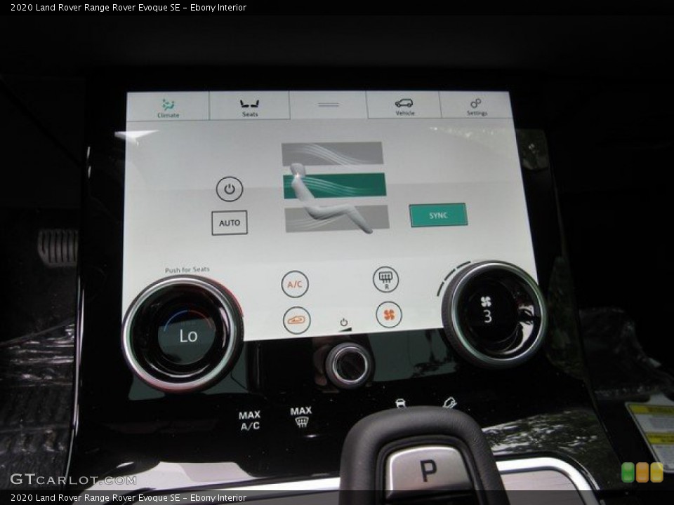 Ebony Interior Controls for the 2020 Land Rover Range Rover Evoque SE #132867219