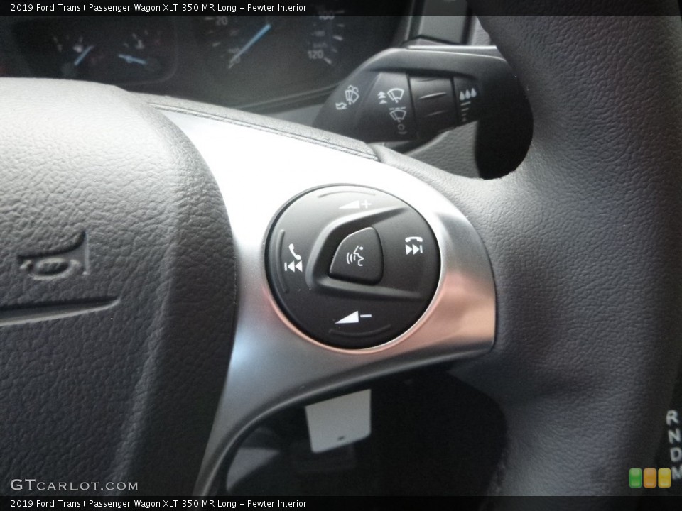 Pewter Interior Steering Wheel for the 2019 Ford Transit Passenger Wagon XLT 350 MR Long #132887666
