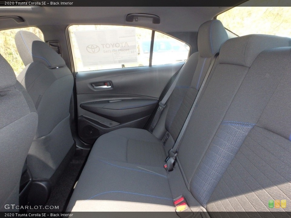 Black Interior Rear Seat for the 2020 Toyota Corolla SE #132903720