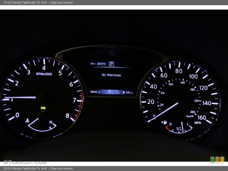 Charcoal Interior Gauges for the 2019 Nissan Pathfinder SV 4x4 #132909479