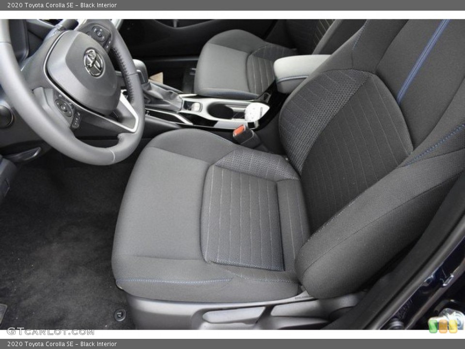 Black Interior Front Seat for the 2020 Toyota Corolla SE #132910164