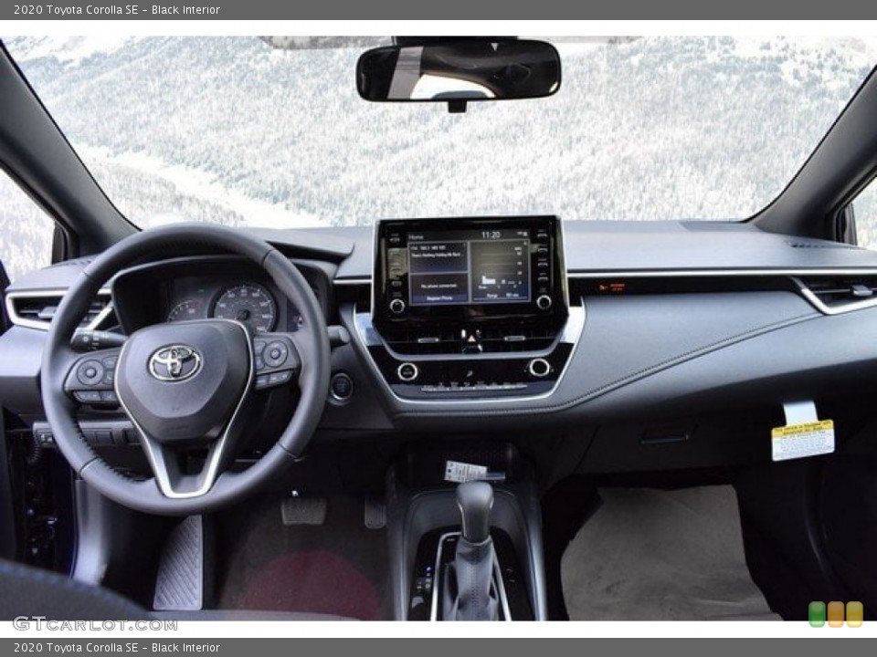 Black Interior Dashboard for the 2020 Toyota Corolla SE #132910188