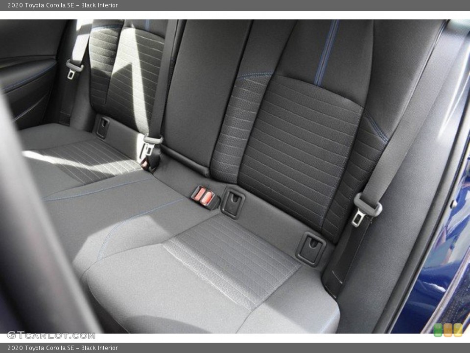 Black Interior Rear Seat for the 2020 Toyota Corolla SE #132910254