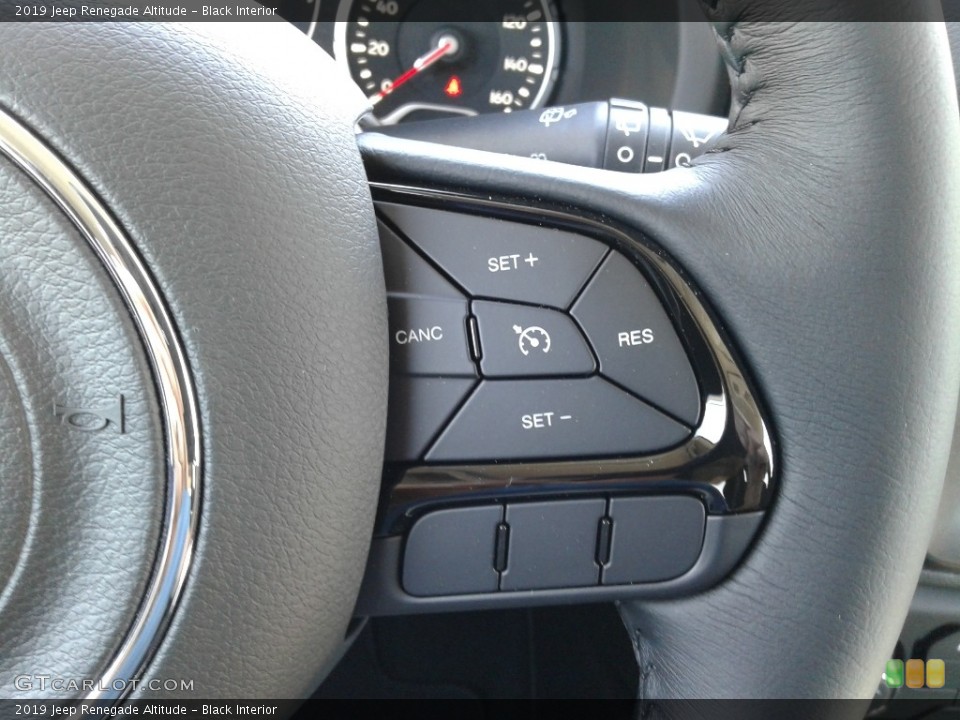 Black Interior Steering Wheel for the 2019 Jeep Renegade Altitude #132910785