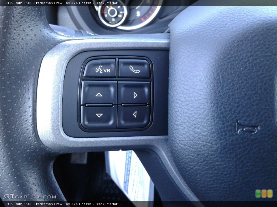 Black Interior Steering Wheel for the 2019 Ram 5500 Tradesman Crew Cab 4x4 Chassis #132911433