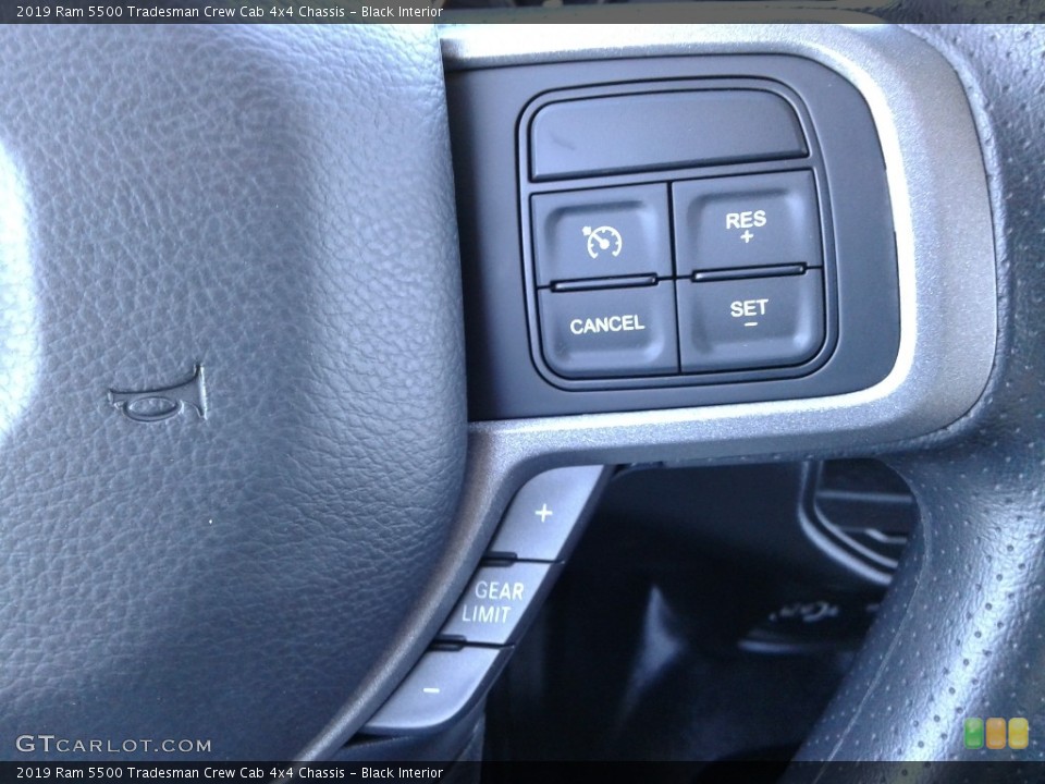 Black Interior Steering Wheel for the 2019 Ram 5500 Tradesman Crew Cab 4x4 Chassis #132911460