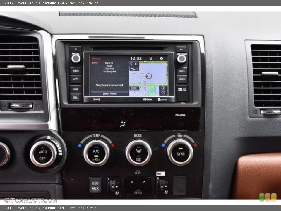 Red Rock Interior Navigation for the 2019 Toyota Sequoia Platinum 4x4 #132924729