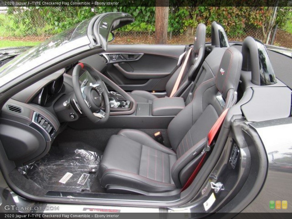 Ebony Interior Photo for the 2020 Jaguar F-TYPE Checkered Flag Convertible #132930531