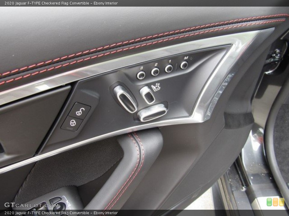 Ebony Interior Controls for the 2020 Jaguar F-TYPE Checkered Flag Convertible #132930816