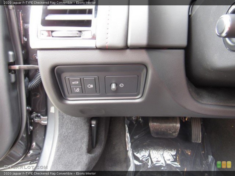 Ebony Interior Controls for the 2020 Jaguar F-TYPE Checkered Flag Convertible #132930834
