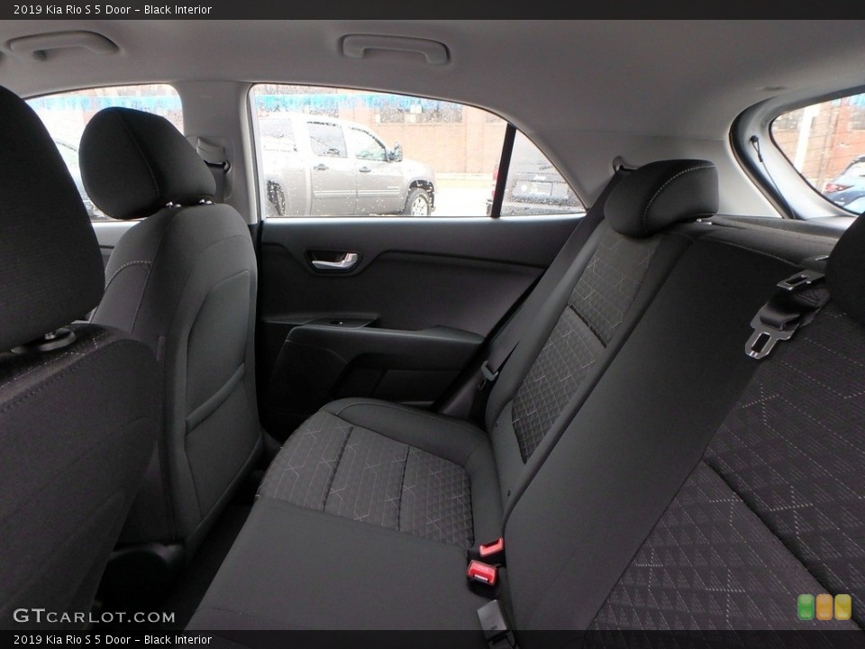 Black Interior Rear Seat for the 2019 Kia Rio S 5 Door #132937982